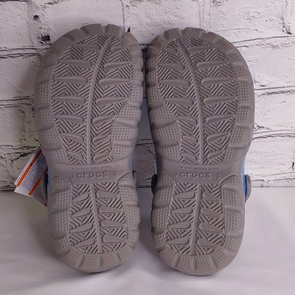 'CROCS' SWIFTWATER GRAPHIC RUGGED CLOG SLIDES - Picture 10 of 16